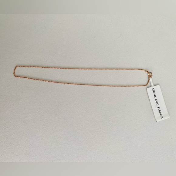 Stone and Strand Rose Gold Anklet - Picture 2 of 7